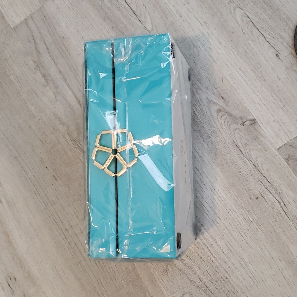 Trina Turk mirror jewelery box in Aqua